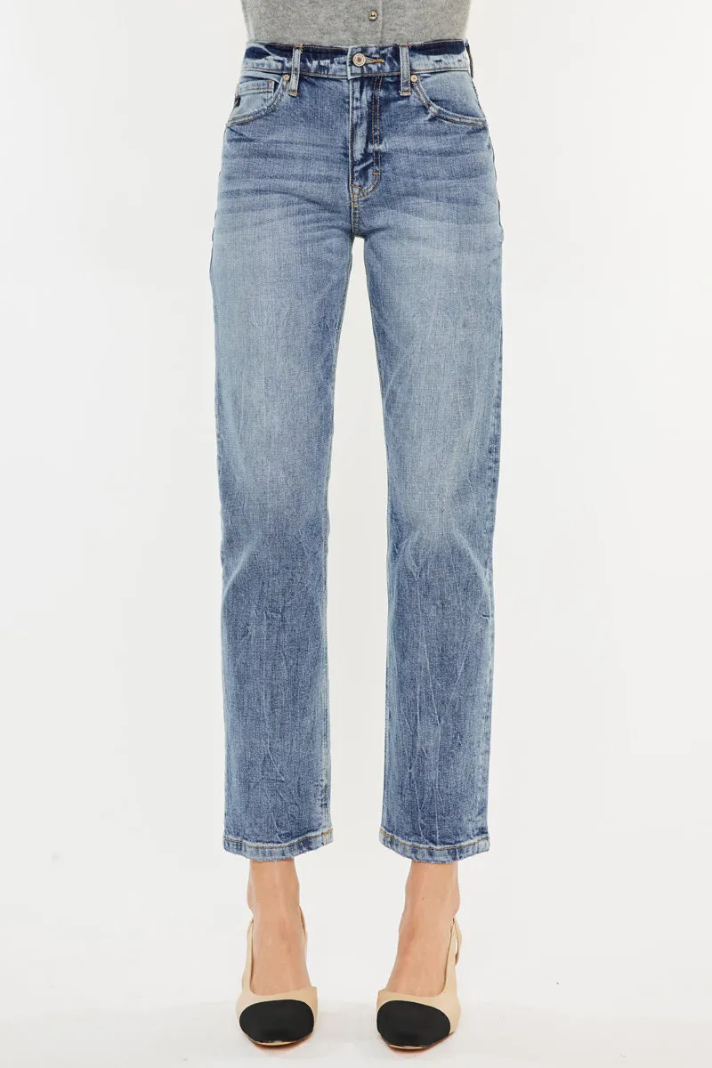Tilda High Rise Slim Straight Leg Jeans