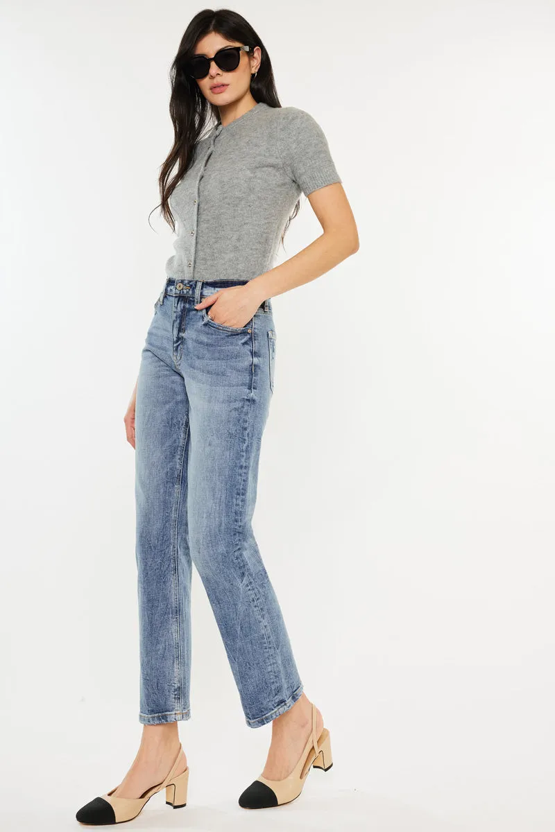 Tilda High Rise Slim Straight Leg Jeans