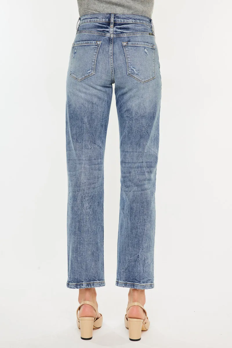 Tilda High Rise Slim Straight Leg Jeans
