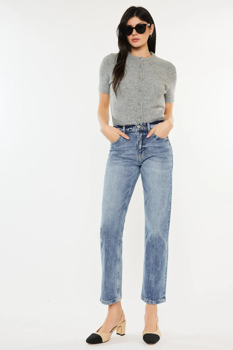 Tilda High Rise Slim Straight Leg Jeans