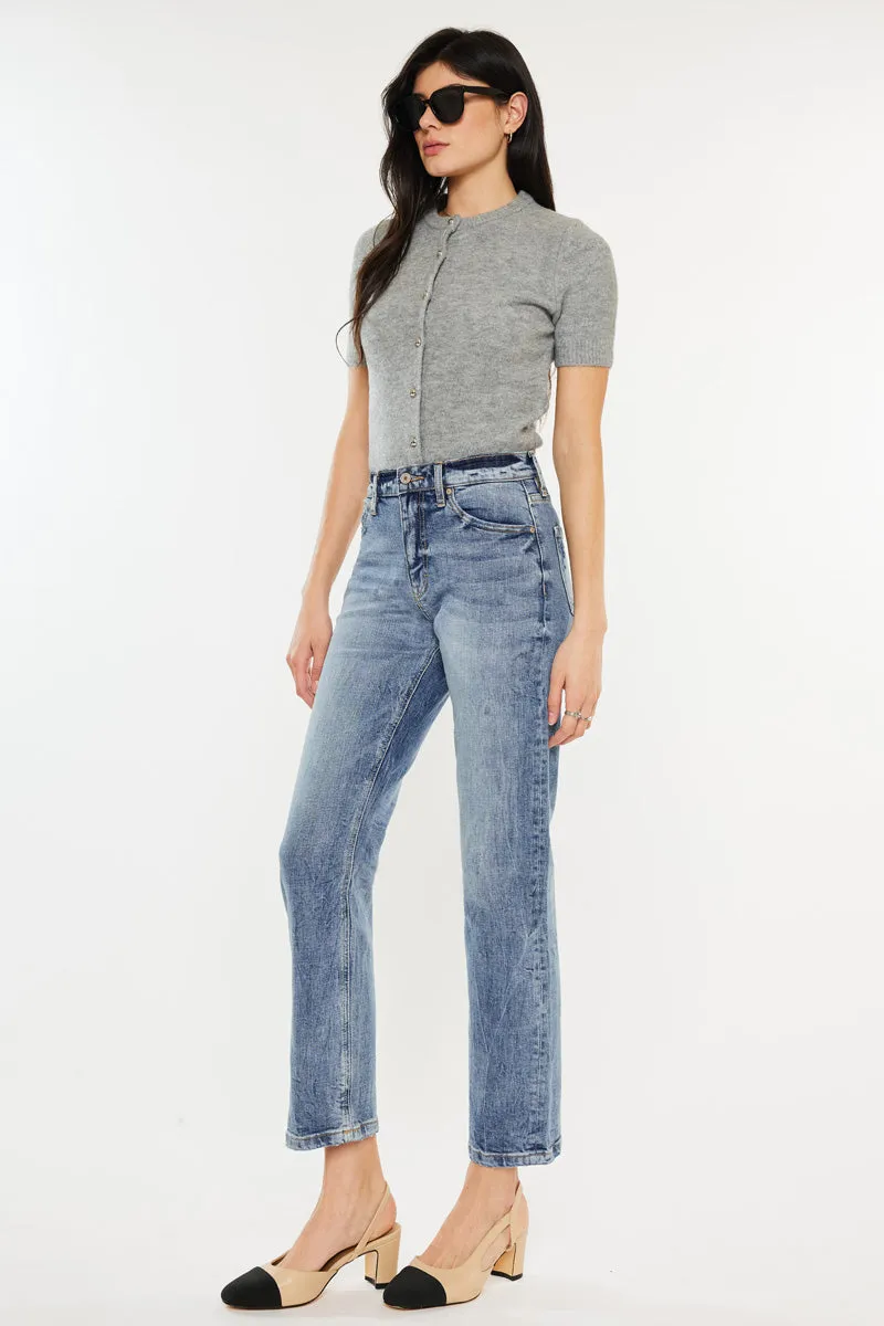 Tilda High Rise Slim Straight Leg Jeans