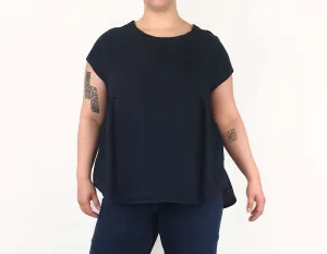 Tirelli navy top size L