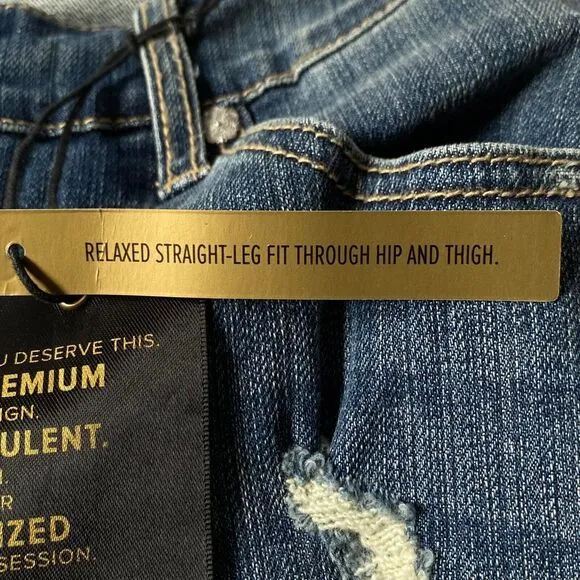 Torrid Premium Jeans 14 Blue Med Wash Boyfriend Distressed American Dreamer NWT