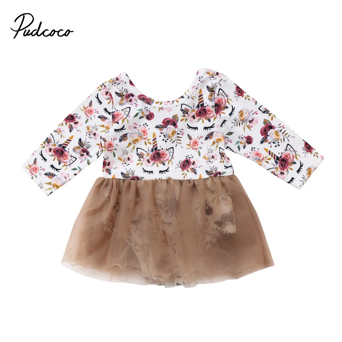 Unicorn Floral Tulle Dress