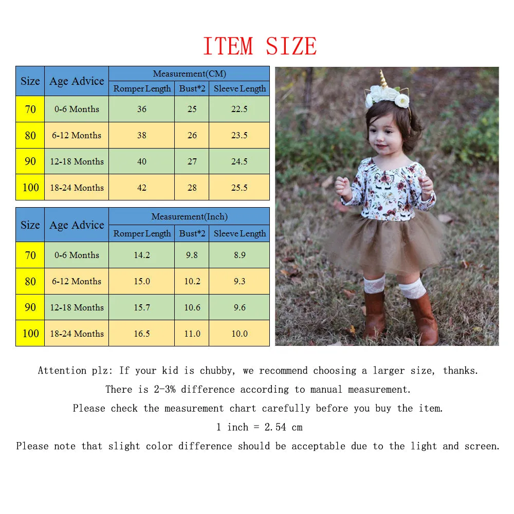 Unicorn Floral Tulle Dress