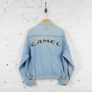 Vintage Camel Denim Jacket - Blue - L