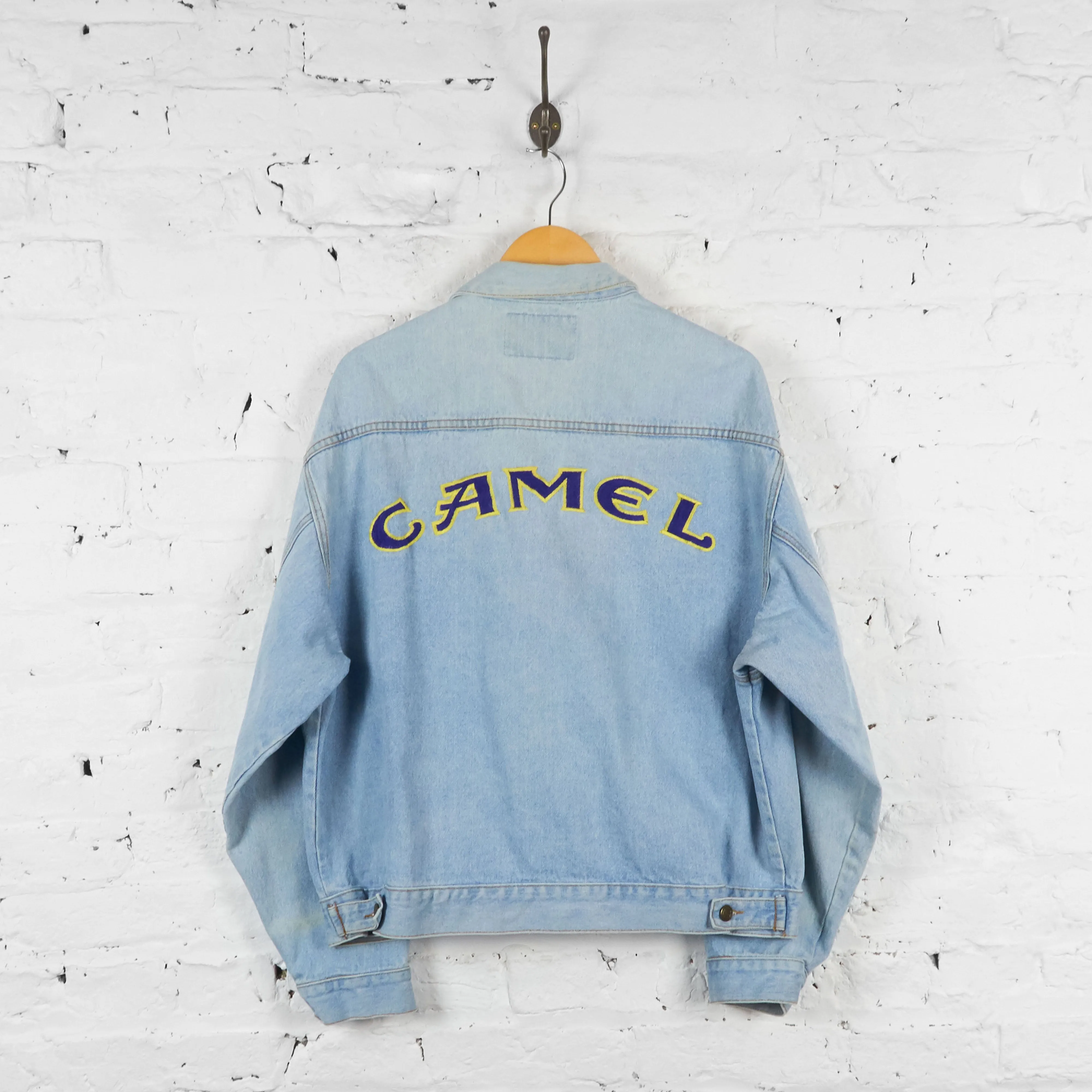Vintage Camel Denim Jacket - Blue - L