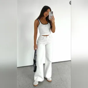 White Fox White Denim Jeans