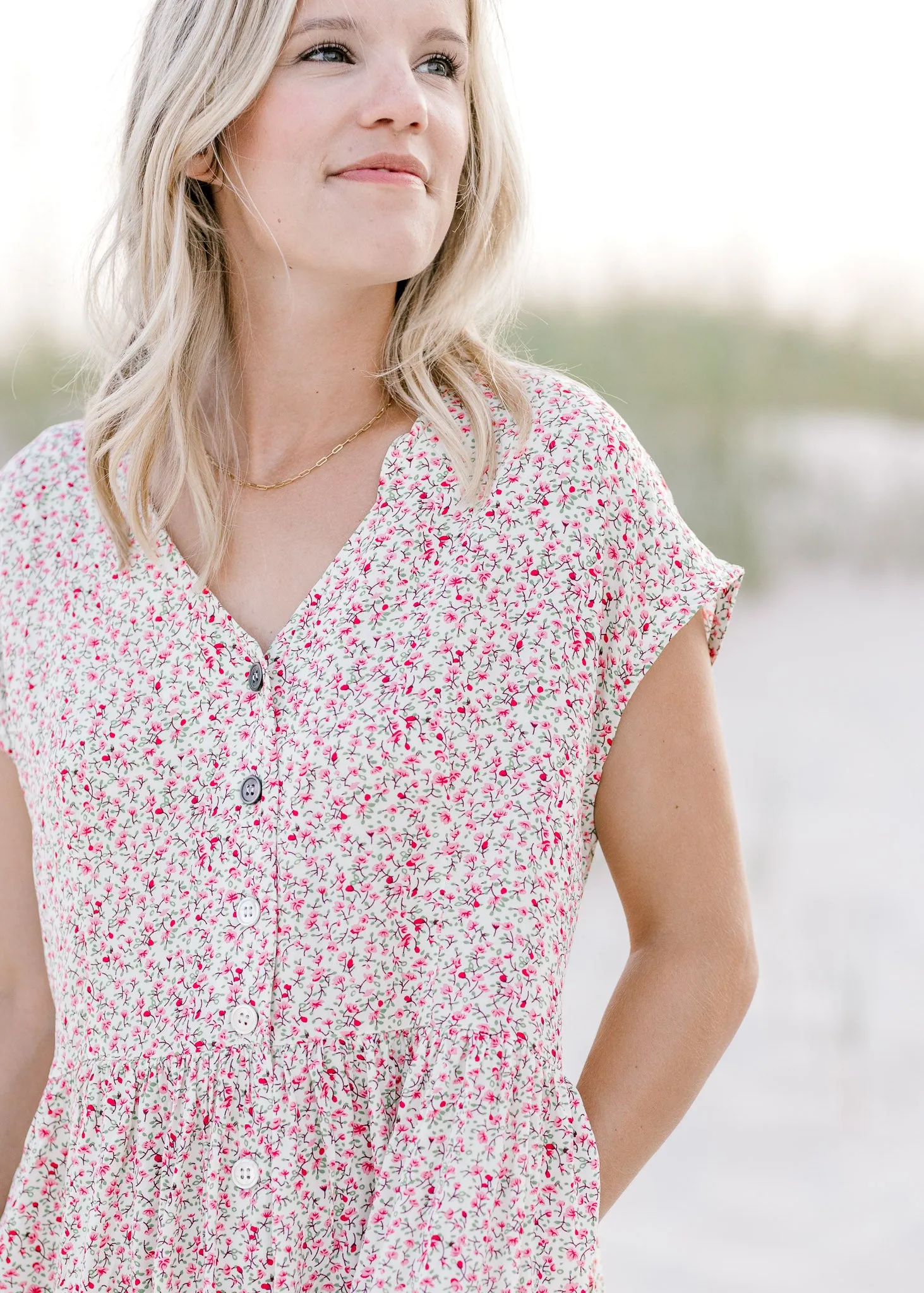 X Ivory Drop Shoulder Dress