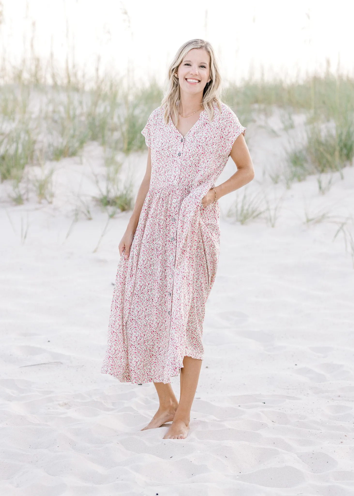 X Ivory Drop Shoulder Dress