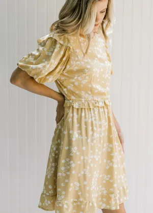 X Sunny Side Yellow Floral Dress