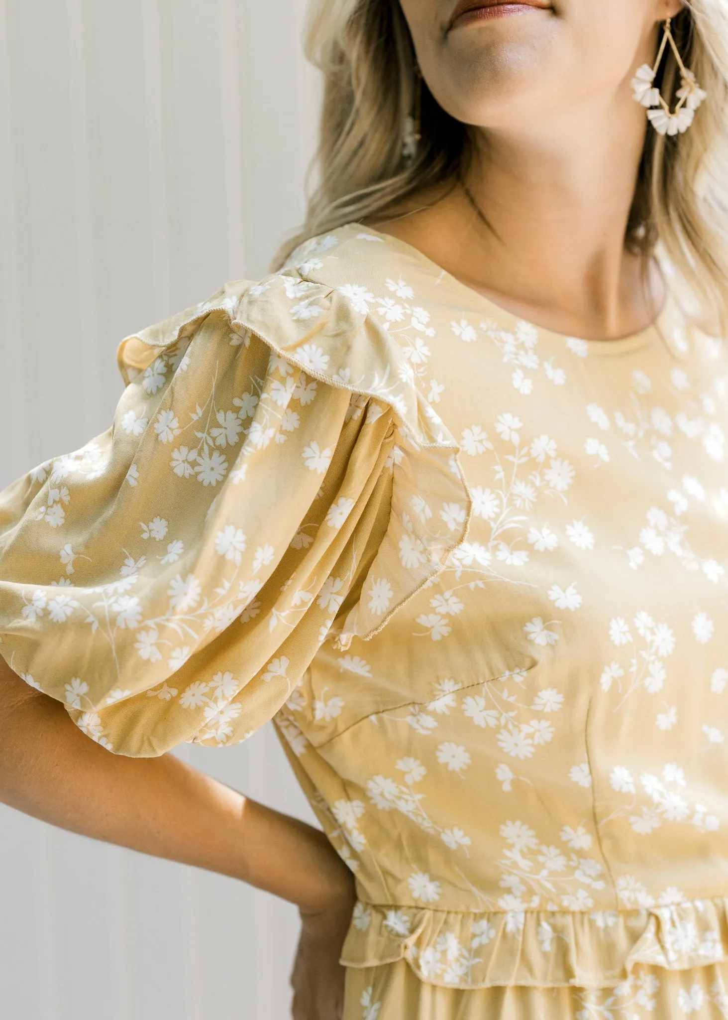X Sunny Side Yellow Floral Dress